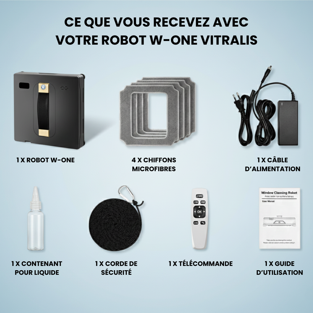 Robot lave vitre W-One
