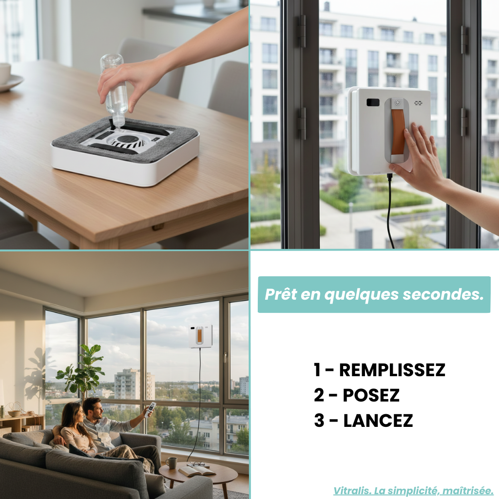 Robot lave vitre W-One